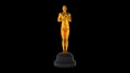 3d rendered illustration of Golden Award Oscar Figure