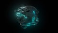3d rendered illustration of high technology army alpha bravo helmet Royalty Free Stock Photo