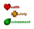 A 3D rendered illustration of a logo using the HSE acronym Royalty Free Stock Photo