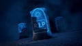 3d rendered illustration of Rest In Piece Tombstones Cemetery Royalty Free Stock Photo