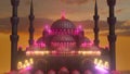 3d rendered illustration of Sultan Ahmet Mosque abstract