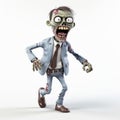 Playful Caricature Of A Zombie Businessman In Maya