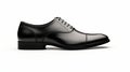 Streamlined Design Black Oxford Shoe With Lace And Steel Shank