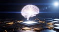 Artificial Intelligence Brain Computing Technology Concept Royalty Free Stock Photo