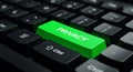 Green Privacy Key Royalty Free Stock Photo