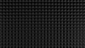 Black sound isolating foam professional background / texture. Royalty Free Stock Photo