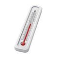 3 D Render White Thermometer Red Indicator Isolated White Background Royalty Free Stock Photo