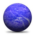 3D rendered marble ball with drop shadow