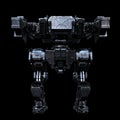 3d rendered mech isolated background