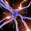 an active nerve cell Royalty Free Stock Photo