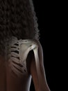 A black females shoulder joint