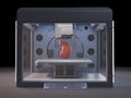 A 3d printer printing a kidney