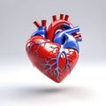 3d rendered medically accurate illustration of a heart with 2 bypasses