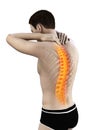 A painful upper back