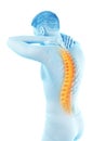 A painful upper back