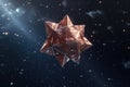 3d rendered merkaba symbol floating in space