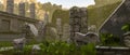 3D rendered mystic ancient aztec ruins