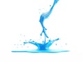 An abstract blue liquid splash Royalty Free Stock Photo