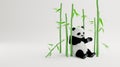 Serene Panda Amidst Bamboo