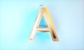 3d rendering effect metal number A