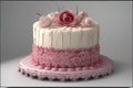 3 d rendered pink cake