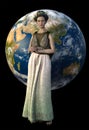 Gaia Mother Earth goddes Royalty Free Stock Photo