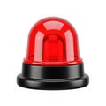 3d rendered red alert button with black base Royalty Free Stock Photo