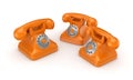 3d rendered retro telephone