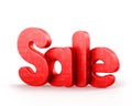 3D Rendered Sale Text with Patterns Royalty Free Stock Photo