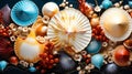 3D Rendered Seashells Unveiling Natures Patterns