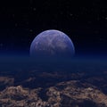 3d rendered Space Art: Alien Planet Royalty Free Stock Photo