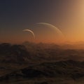 3d rendered Space Art: Alien Planets