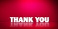 3D Rendered Thank you Message Abstract backdrop with free room