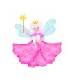 3d rendered tooth fairy with teeth cartoon character isolated on white Royalty Free Stock Photo