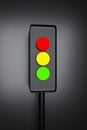 3d rendered traffic signal