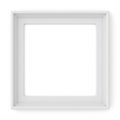 White frame on white background