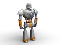 3D renderi. Robot isolated on white background.