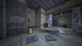 3D rendering of the abandoned Japanese Houses Royalty Free Stock Photo