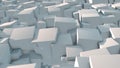 3D rendering of an abstract background of many cubes in a terrible mess order. Background image for screensavers and futuristic