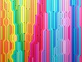 3D rendering abstract background of multi-colored lines shapes