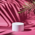 3d rendering of abstract background for product presentation, mock up podium. Royalty Free Stock Photo