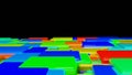 3D rendering abstract background with square shapes and light colors good for background Royalty Free Stock Photo
