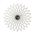 3D rendering of an abstract floral clock isolated on a white background.