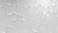 3D rendering of abstract hexagonal geometric white surfaces in virtual space