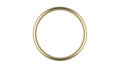 3d rendering abstract luxury golden ring on white background