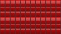 3d rendering. Abstract modern red square tile cube box pattern wall background Royalty Free Stock Photo