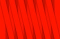 3d rendering. Abstract parallel red panel bars pattern wall background.