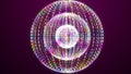 3d rendering of abstract plexus digital globe with flowing small particles. Royalty Free Stock Photo