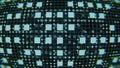3D rendering abstract polygon background square pattern, Mosaic of the future random pixel tile grid convex modern network Royalty Free Stock Photo