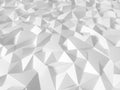 3d rendering abstract polygonal background. low poly triangle shape
